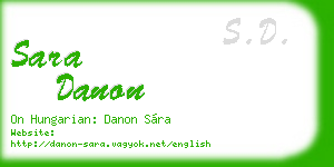 sara danon business card